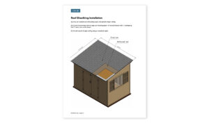 8x12 lean to garden shed roof sheathing