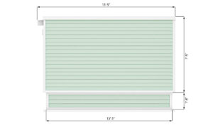 8x12 office shed back side preview
