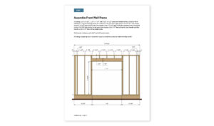 8x12 storage shed assemble front wall frame