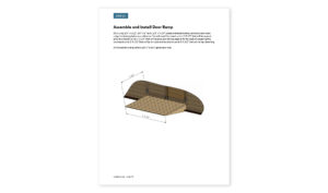 8x12 storage shed door ramp