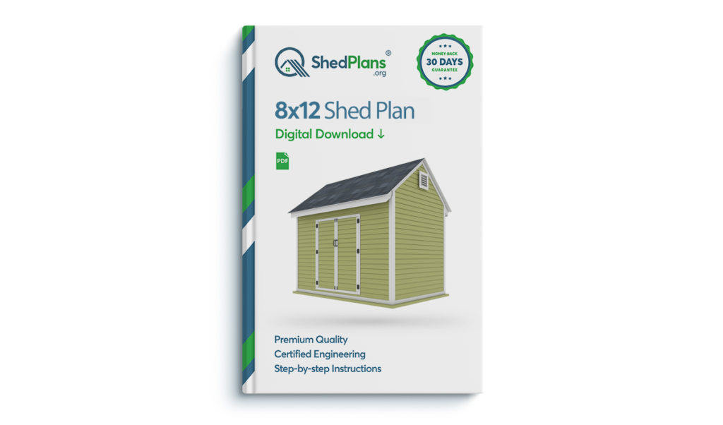 8x12 storage shed plan