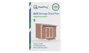 8x12 storage shed plans product