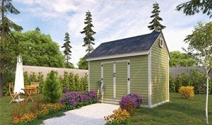 8x12 gable storage shed plans