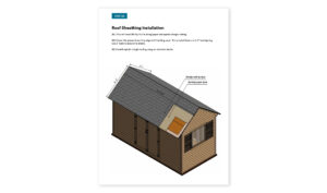 8x16 gable garden shed roof sheathing