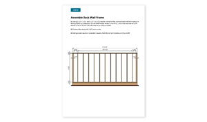 8x16 gable storage shed back wall framing