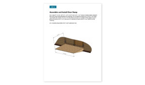 8x16 gable storage shed door ramp