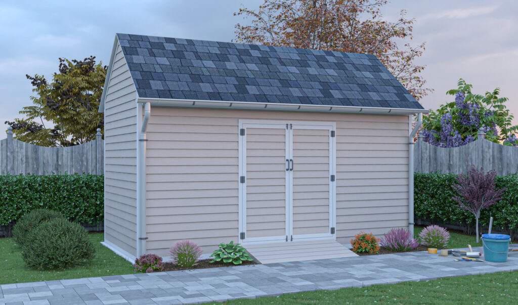 8x16 gable storage shed preview