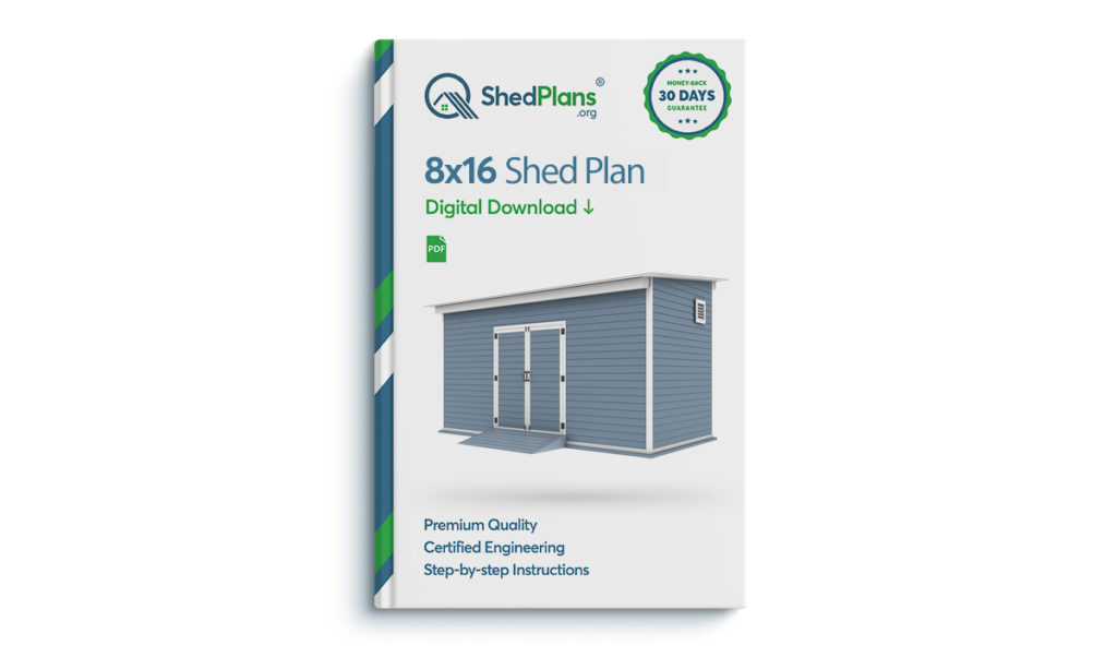 8x16 storage shed plan