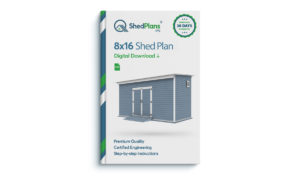 8x16 storage shed plan