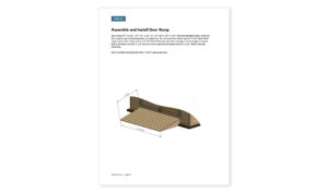 8x8 garden shed-door ramp assembly