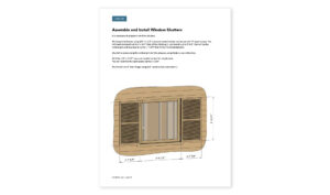 8x8 garden shed window shutters assembly