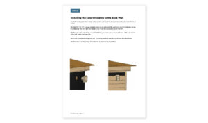 8x8 storage shed installing exterior siding