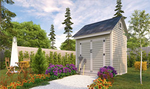8x8 gable storage shed plans