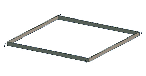 assembling the outer frame of shed floor
