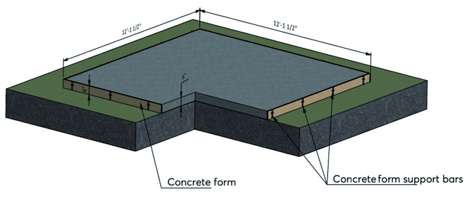 Floating-slab foundation