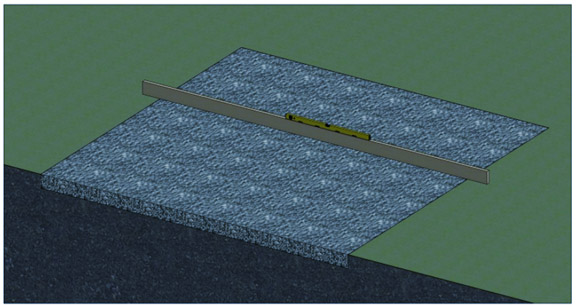 leveling the ground for foundation