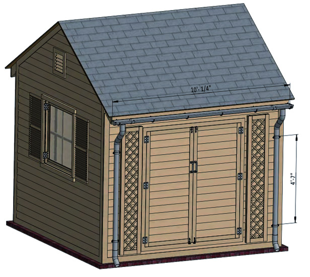 shed roof drainage system