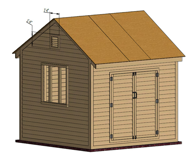 install shed roof ventilation