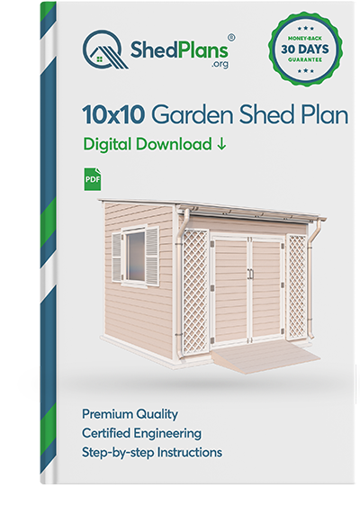 10x10 lean to garden shed plan