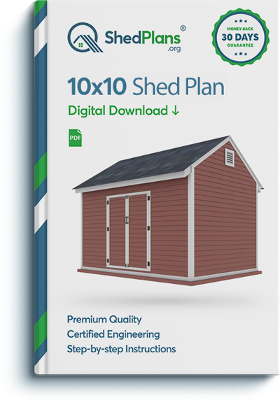 10x10 storage shed plan