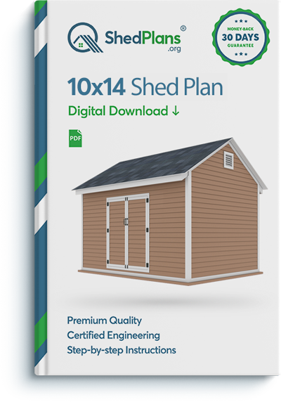 10x14 storage shed plan
