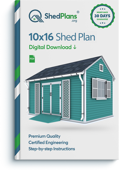 10x16 garden shed plan