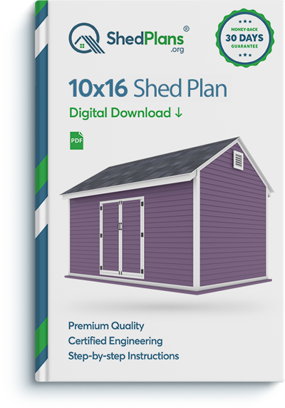 10x16 storage shed plan