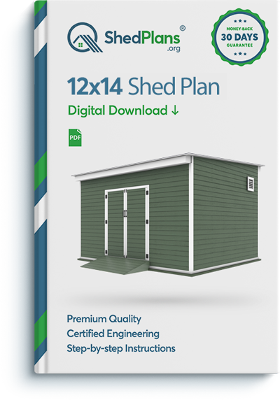 12x14 storage shed plan