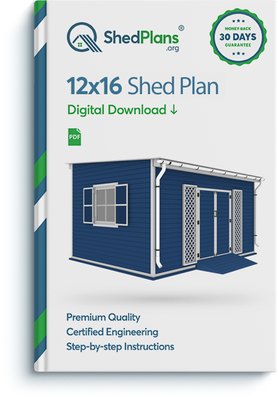12x16 garden shed plan