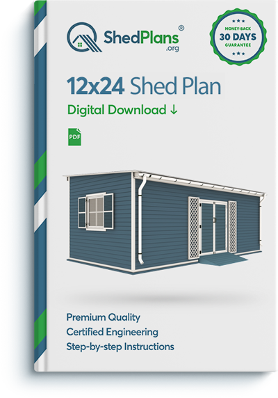 12x24 garden shed plan