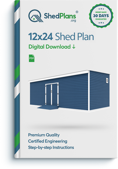 12x24 storage shed plan