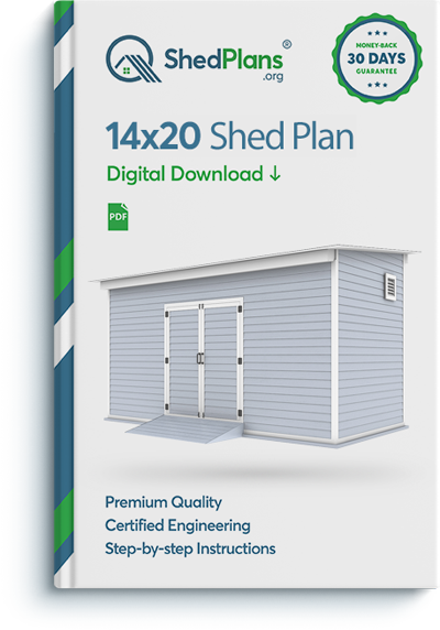 14x20 storage shed plan