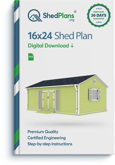 16x24 garden shed plan