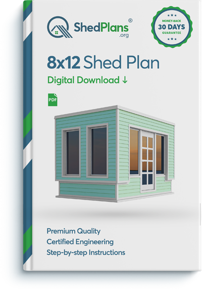8x12 office shed plan