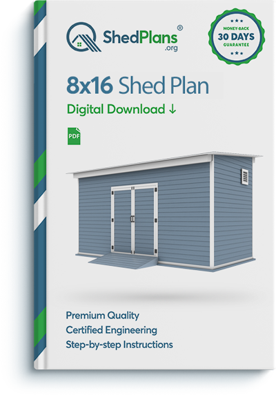 8x16 storage shed plan